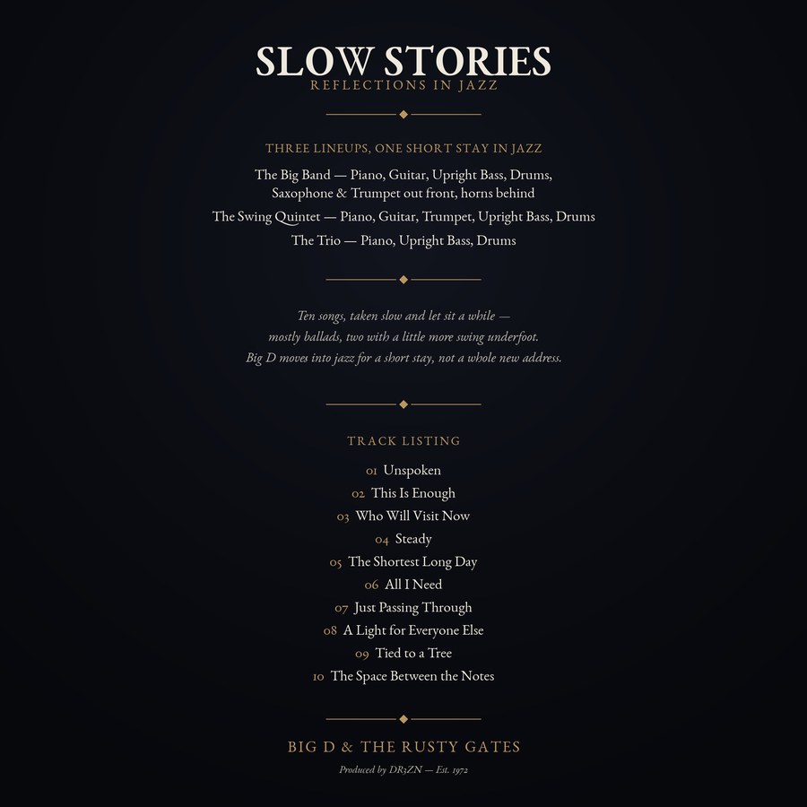 Slow Stories back cover
